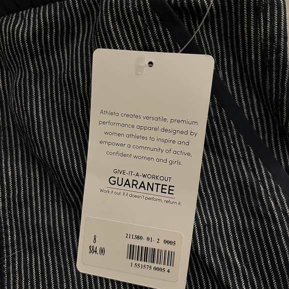 Athleta Cabo linen stripe pants - Picture 2 of 4